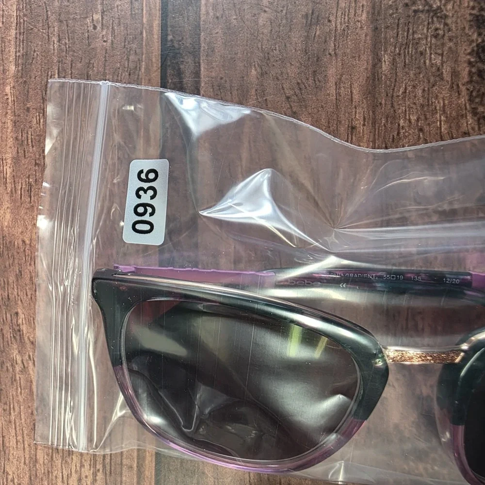 Bebe BB7232 Fuchsia‎ Gradient  Sunglasses Crystal Temples 55-19-135 FRAMES ONLY